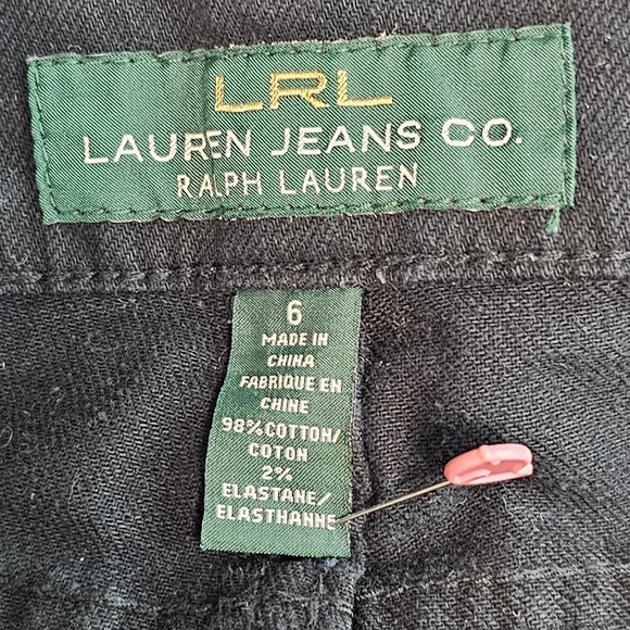 Ralph Lauren Jeans Co Womens 6 Iconic Black Denim Classiccore Outdoors Preppy - Picture 3 of 11